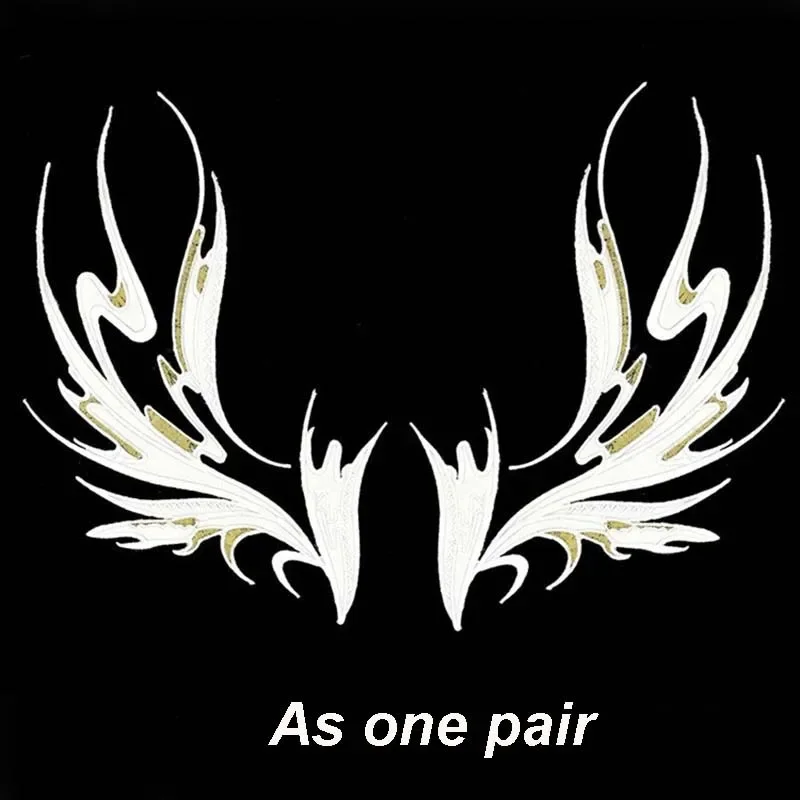 29*17 см/шт. 2 шт. крылья перьев железные нашивки плавкая вышивка аппликация