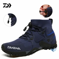new daiwa mens fishing shoes mesh breathable mens water shoes outdoor sports mens hiking shoes quick drying fishing sneakers