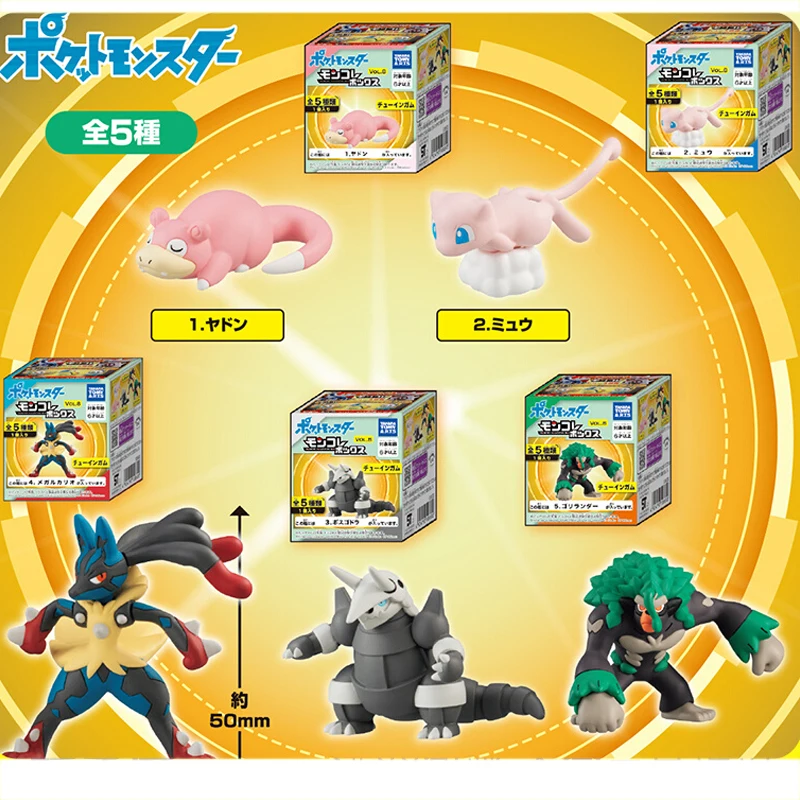 Экшн-фигурка Takara Tomy Pokemon Mew Rillaboom Slow Poke Super Evolution Mega Lucario, модель, игрушки, подарок для детей на день рождения