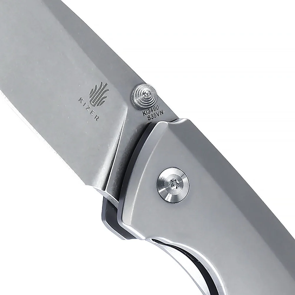 Титановый нож Kizer охотничий T1 Ki3490 лучшие бренды ножи для выживания