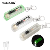 mini led rechargeable small keychain with 11 modes of mainside portable light for daily using backpackingcamping and hiking