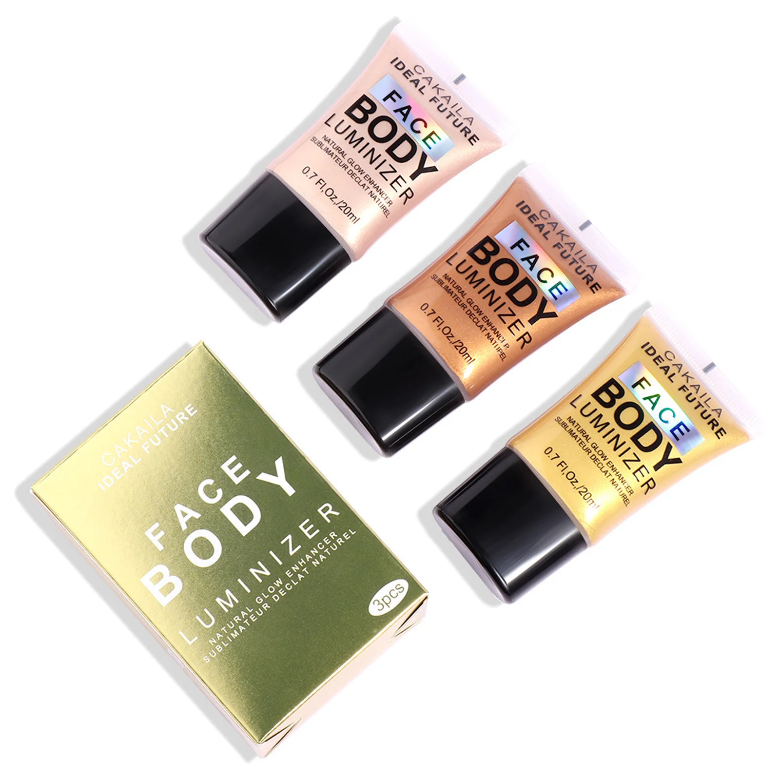 

Body Face Liquid High Gloss Gel Wheat Complexion Brighten Waterproof Shimmer Body Leg Clavicle Diamond Facial Highlighter Makeup