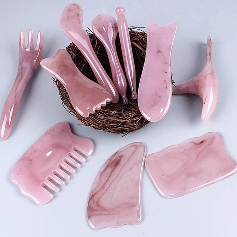 

Массажный скребок для лица и шеи из смолы