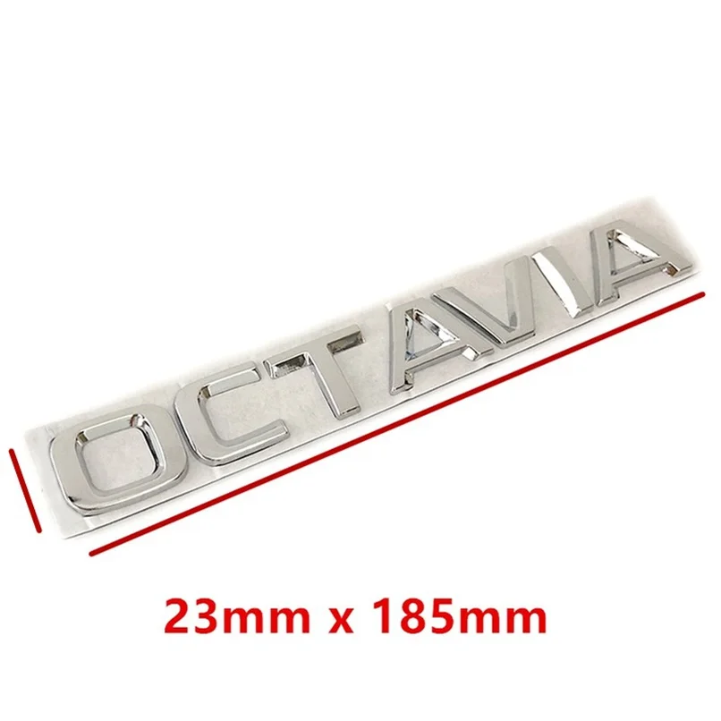 Металлический высококачественный автомобильный 3D стикер Octavia стильные буквы