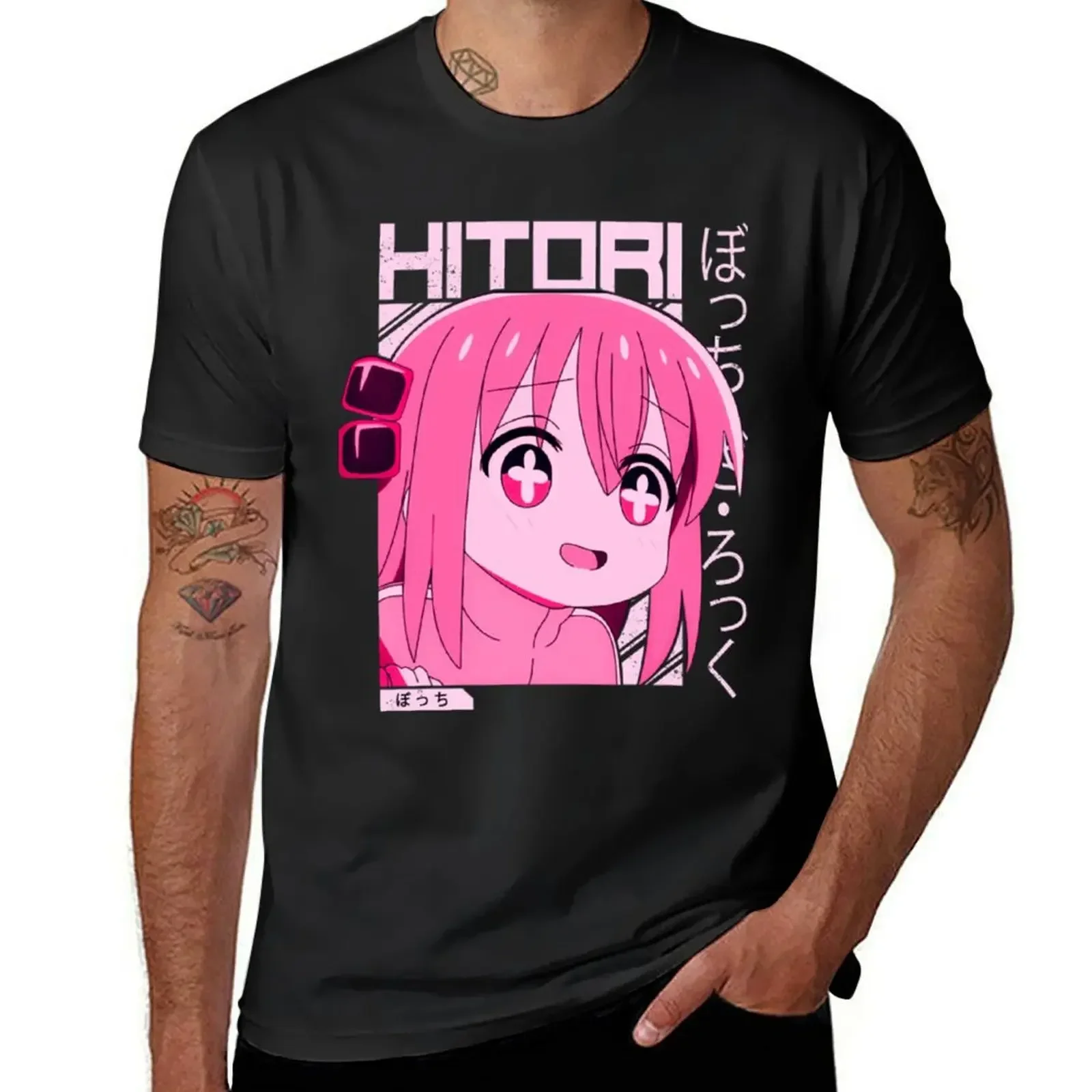 Бокки Скеля! Футболка Hitori Anime дизайнерские рубашки заготовки уличная одежда
