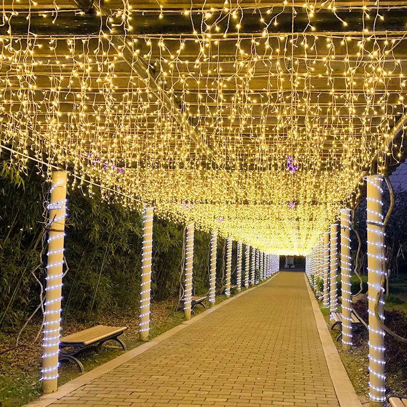 

Christmas Lights Waterfall Droop 0.4-0.6m Led Lights Curtain String Lights Outdoor Party Ggarden Eaves Decoration
