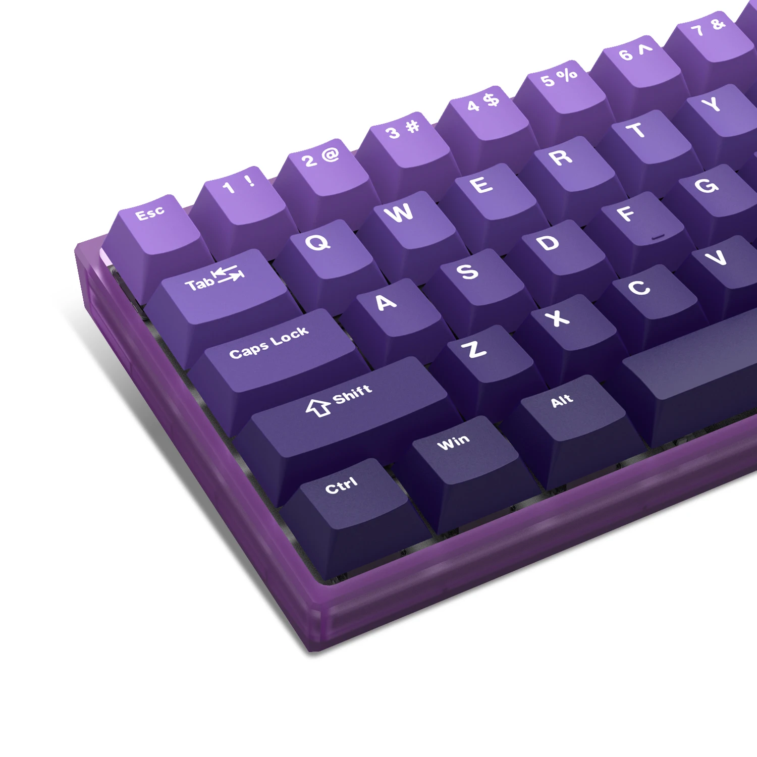 

Механическая клавиатура для геймеров Cherry MX GK61 Anne Pro 2 Gateron, 132 клавиши, градиентные фиолетовые клавиши PBT