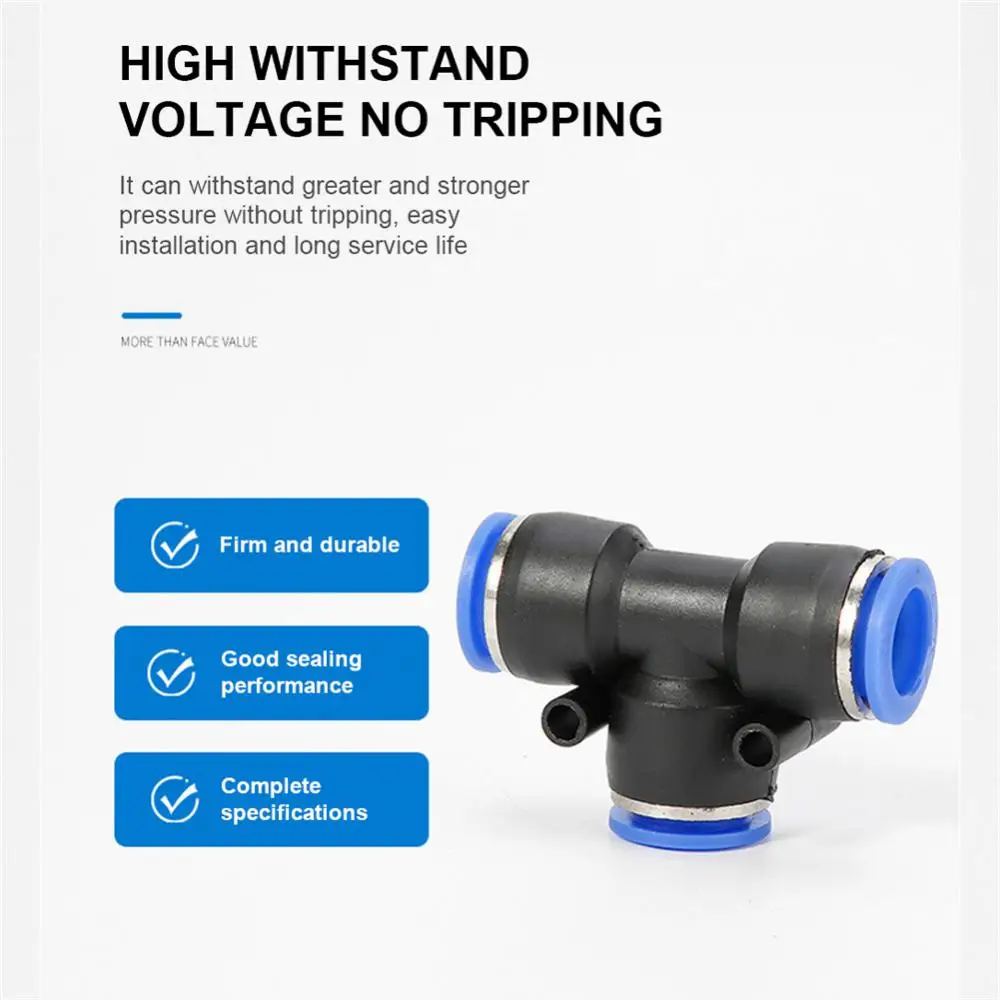 

High Pressure Resistance Release Coupling Durable Pneumatic Fittings Direct Thrust Air Pressure Pipeline Tools T-positive Tee