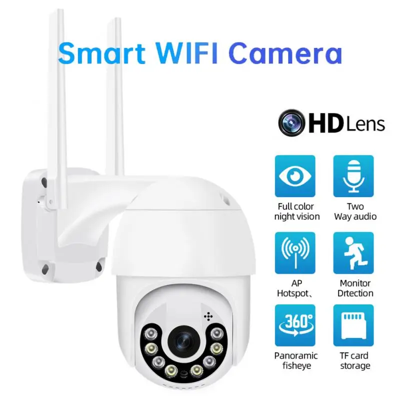 

2MP IP Smart WiFi Videos Camera PTC Security Protection Camera Outdoor WiFi Motion Detection Tracking Surveillance Cameras