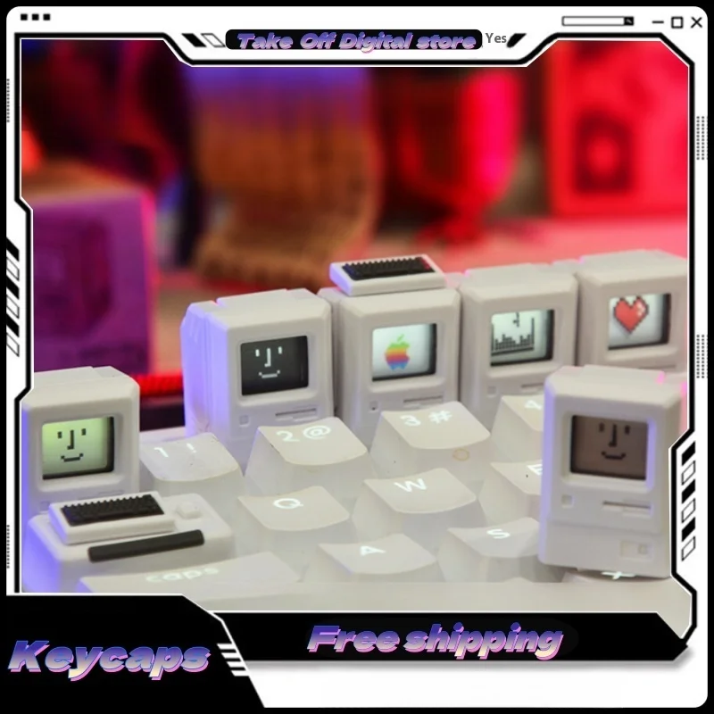 Новая галерея клавиш Mac Macintosh дизайн персонализированный прозрачный колпачок в