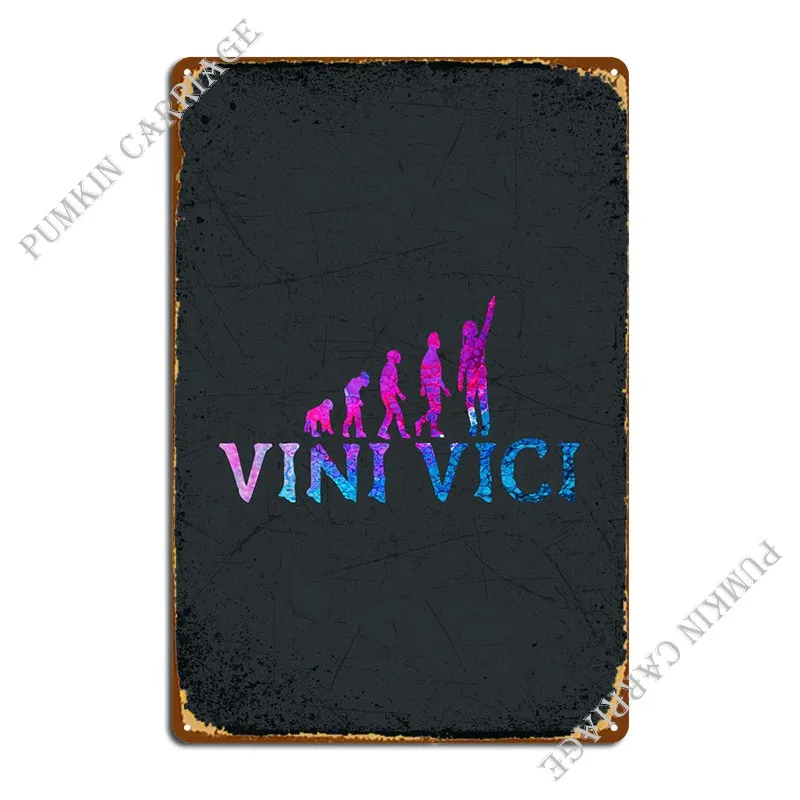 

Металлический знак Vini Vici, Классическая Фреска для гостиной, оловянный знак, постер