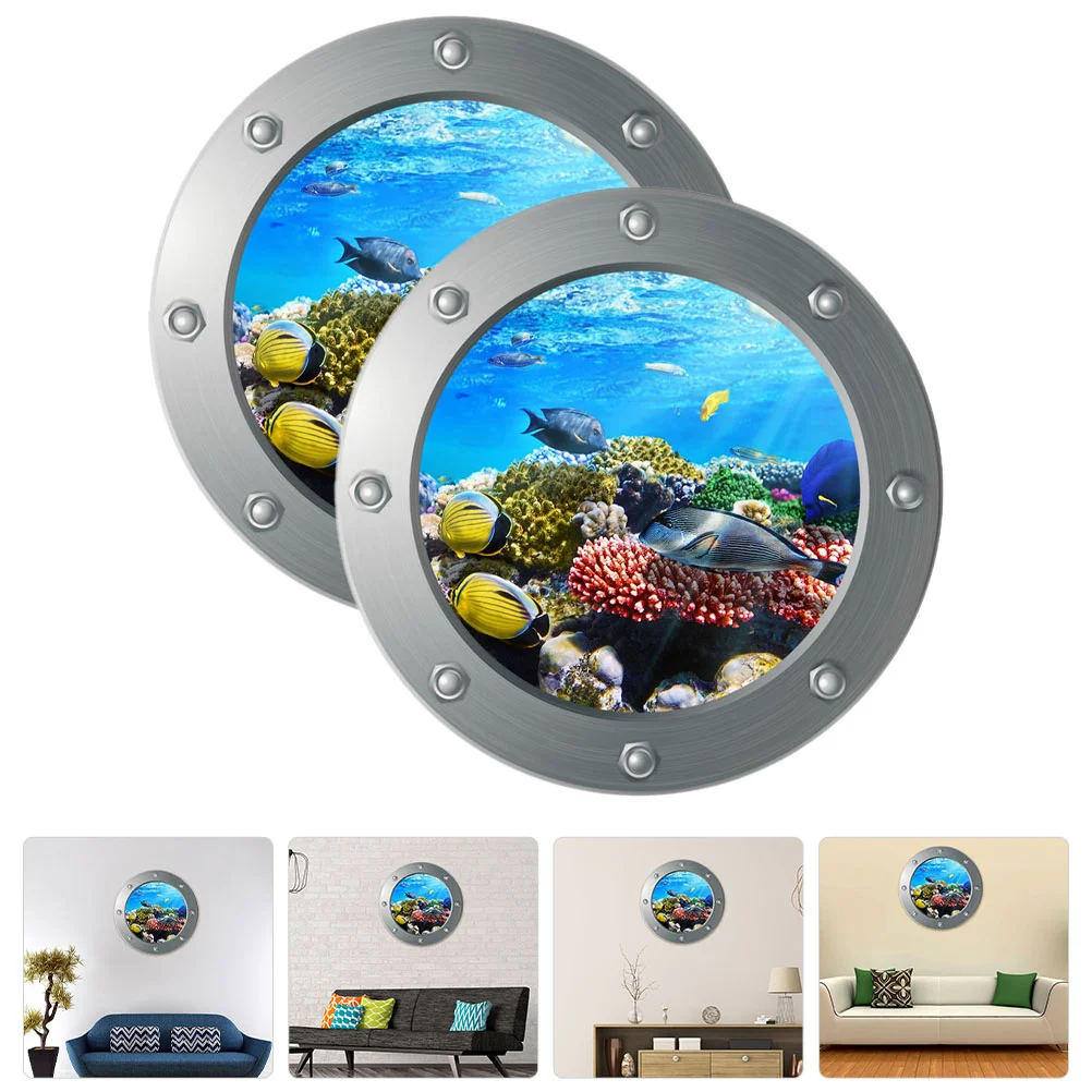

Wall Sticker Stickers Sea Ocean Life Cartoon Room Marine 3D Kids Children World Animals Kindergarten Pvccreatures Decorative