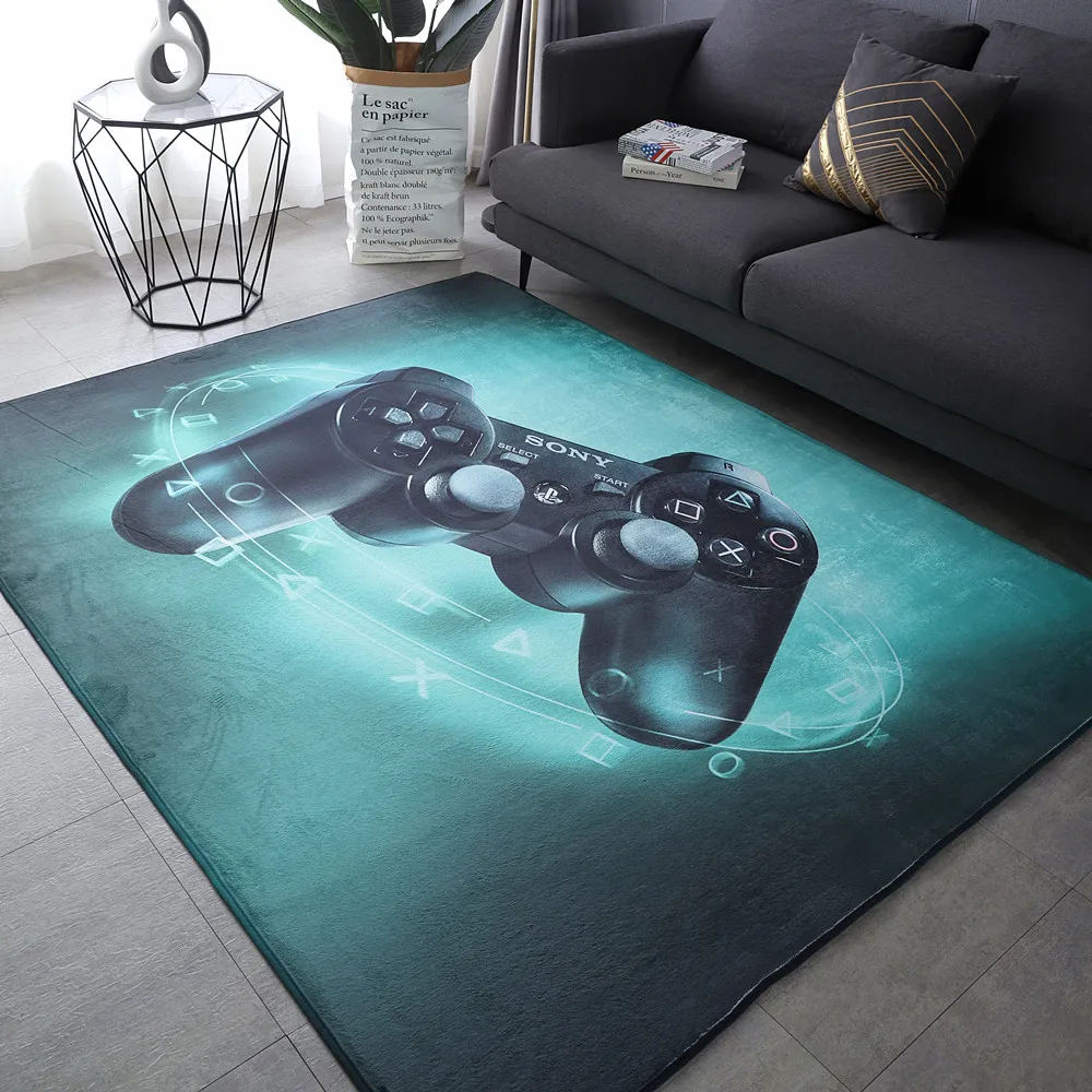 Anime Carpet Gamer Controller Kids Play Area Rugs Child Game Floor Mat Cartoon Super Mario Pattern 3D Printing Carpets Living |