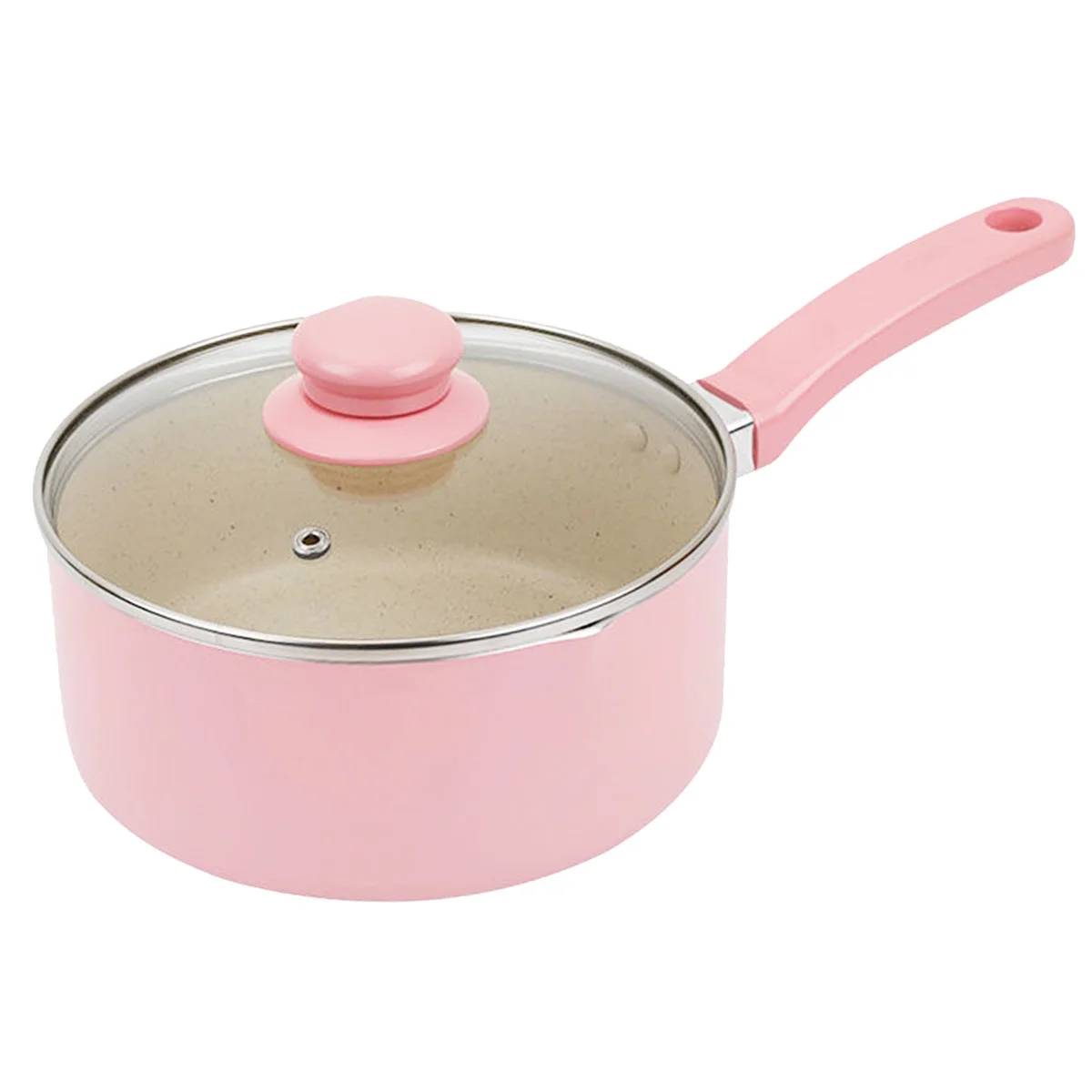 

Кастрюля для молока с алюминиевым антипригарным покрытием и стеклянной крышкой, 16 см