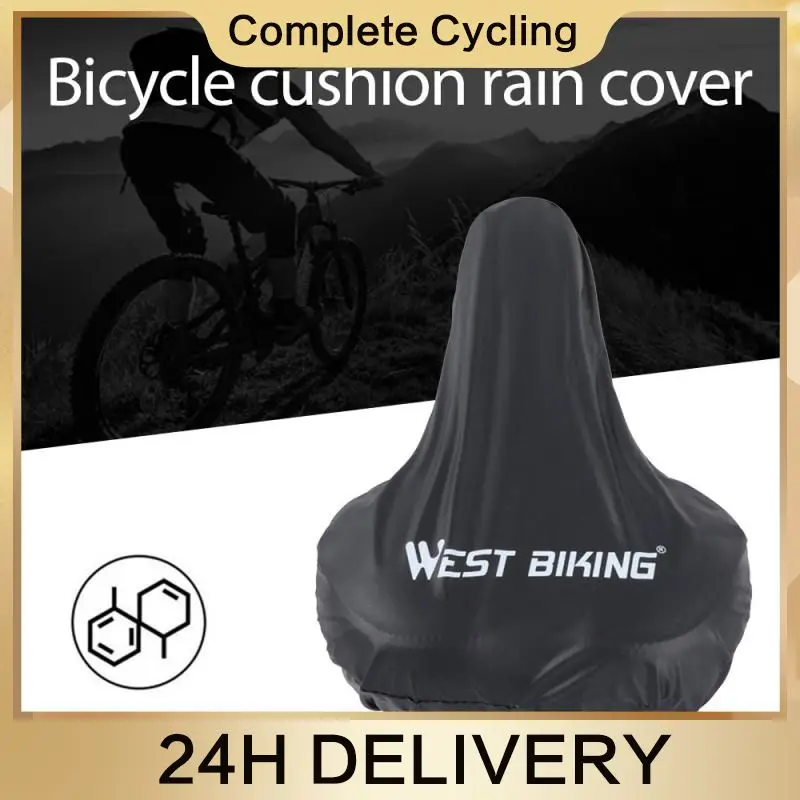 

With Rain Cover Comfortable Cycling Leather Racing For Mountain Bike Bicycle Road Bike Saddle Bicycle Seat Bike Accessory