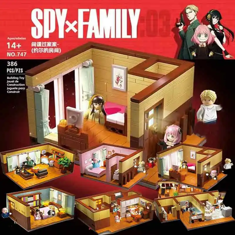 

Популярные Конструкторы из аниме Arnia Spy x для всей семьи, мини Экшн-фигурки для гостиной, игрушки для детей, рождественские подарки