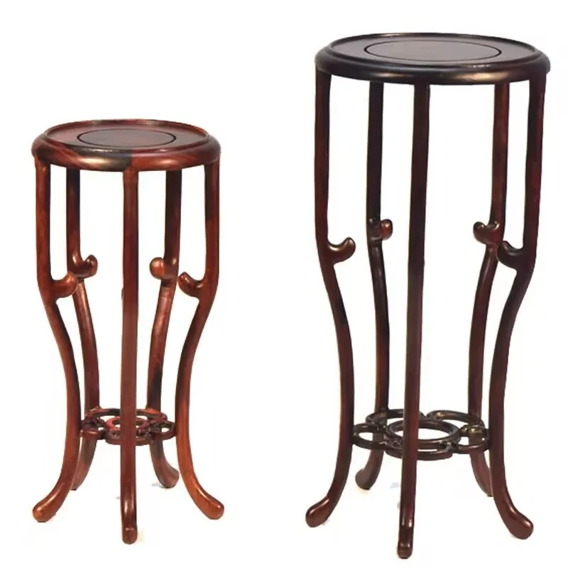

Multifunctional Wooden Home Deor Display Stand Vase Pedestal Flower Pot Shelves Bonsai Table Buddha Statue Incense Burner Base