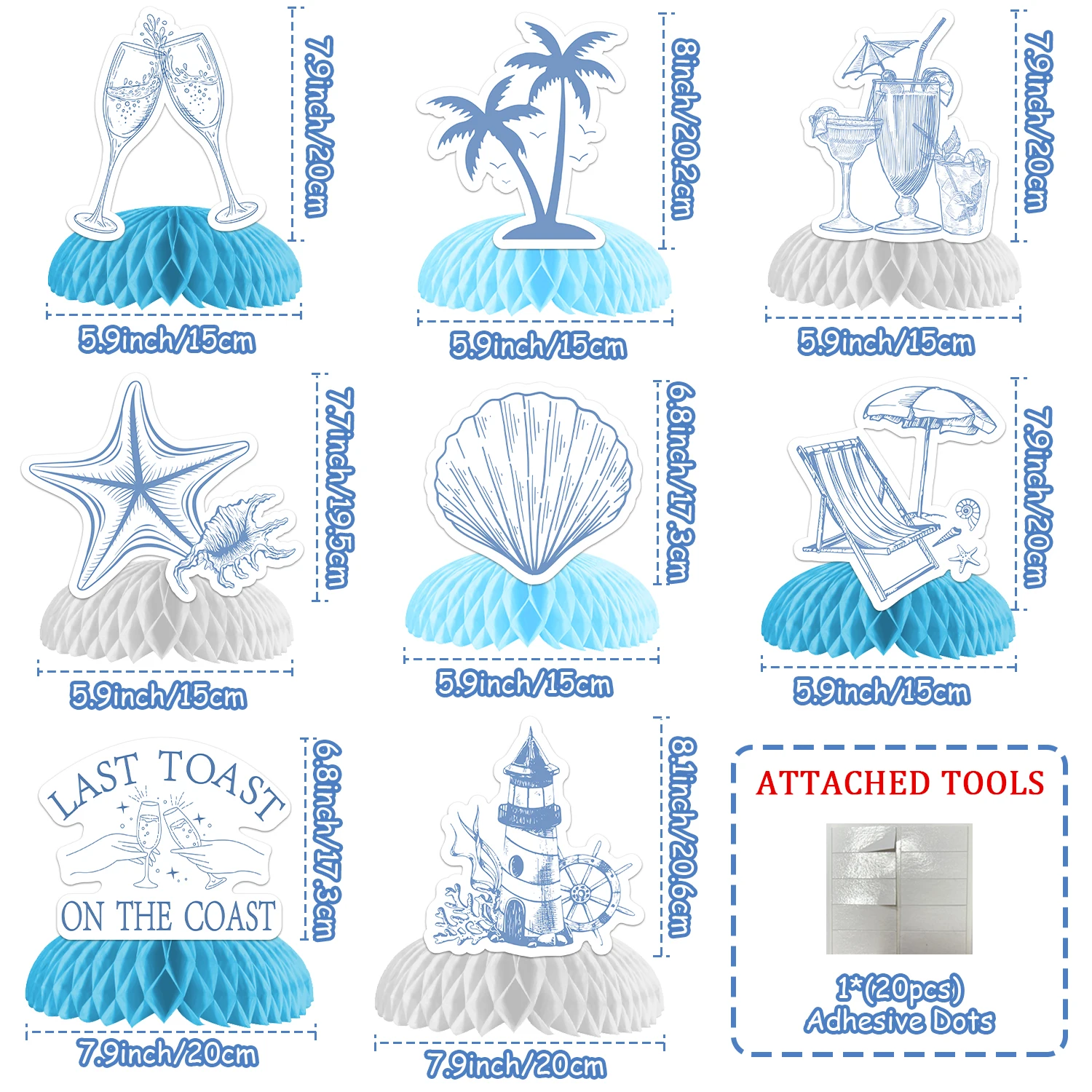 Sursurprise 8 шт. последний тост на побережье девичник декор для шампанского пальма