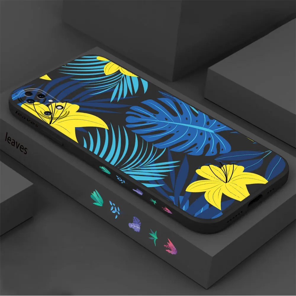 Consciousness leaves Phone Case For Huawei P60 P50 P40 P30 P20 Mate 50 40 30 20 20X 10 Colour Liquid Silicone Cover Funda Cqoue