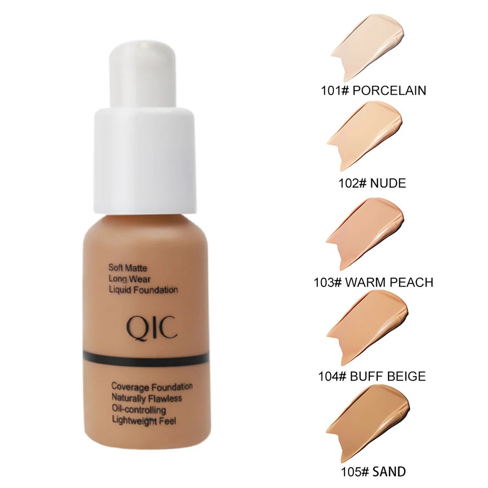 

Liquid Foundation Base Cream Full Coverage Concealer Oil-control Waterproof Long-lasting BB Cream Face Makeup Cosmetic Maquiagem