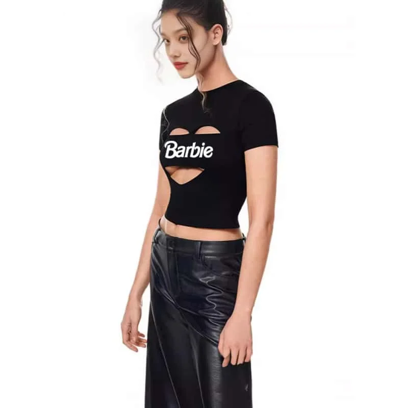 Футболка Барби с коротким рукавом для девочек европейского и американского