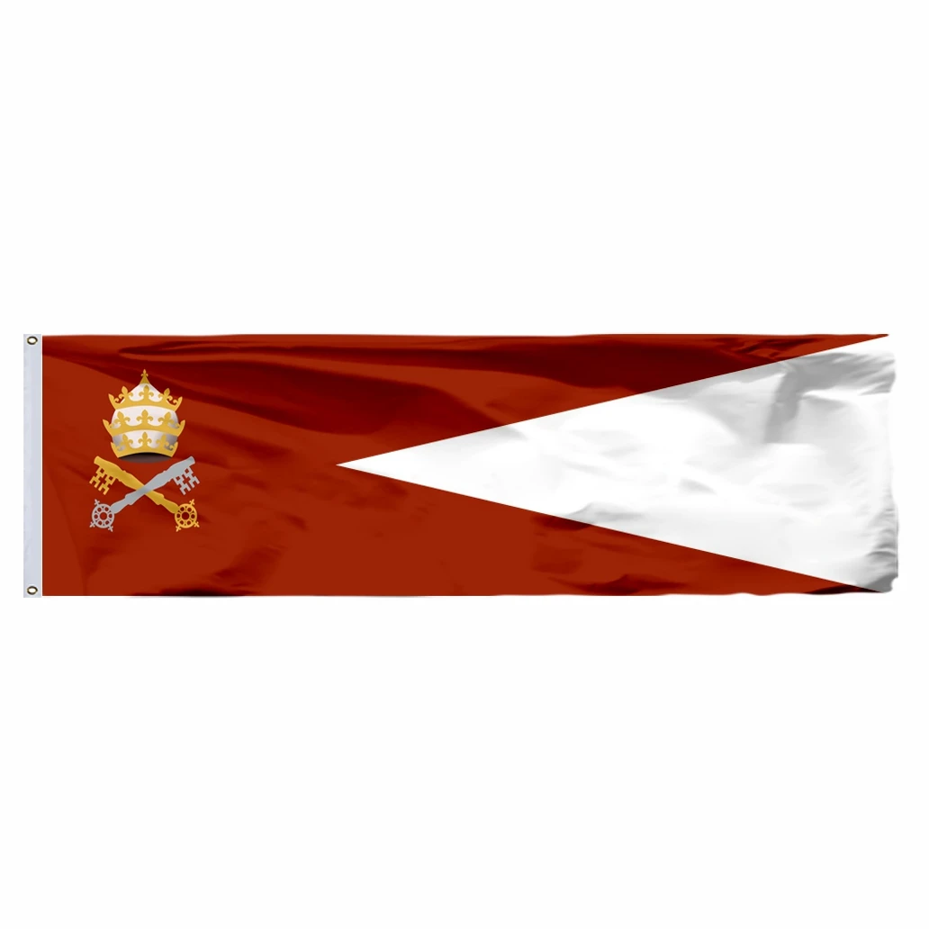 

Vatican Palazzo Farnese Papacy Flag 50X150CM 100D Polyester Double Stitched High Quality Free Shipping Banner