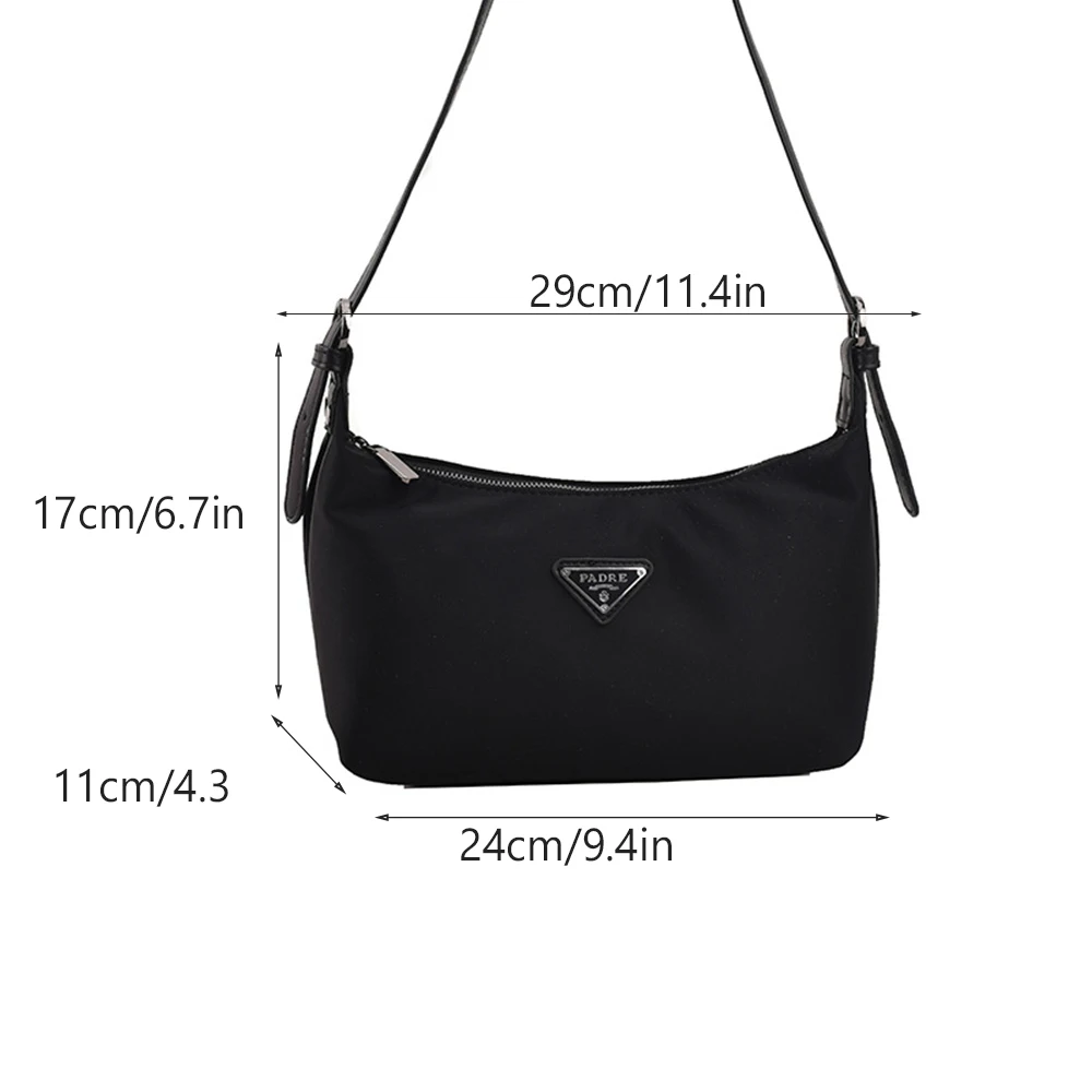 2023 New Fashion Casual Nylon Fabric Shoulder Underarm Bag Messenger Bags for Woman Versatile Dumpling Bag Crossbody Bag