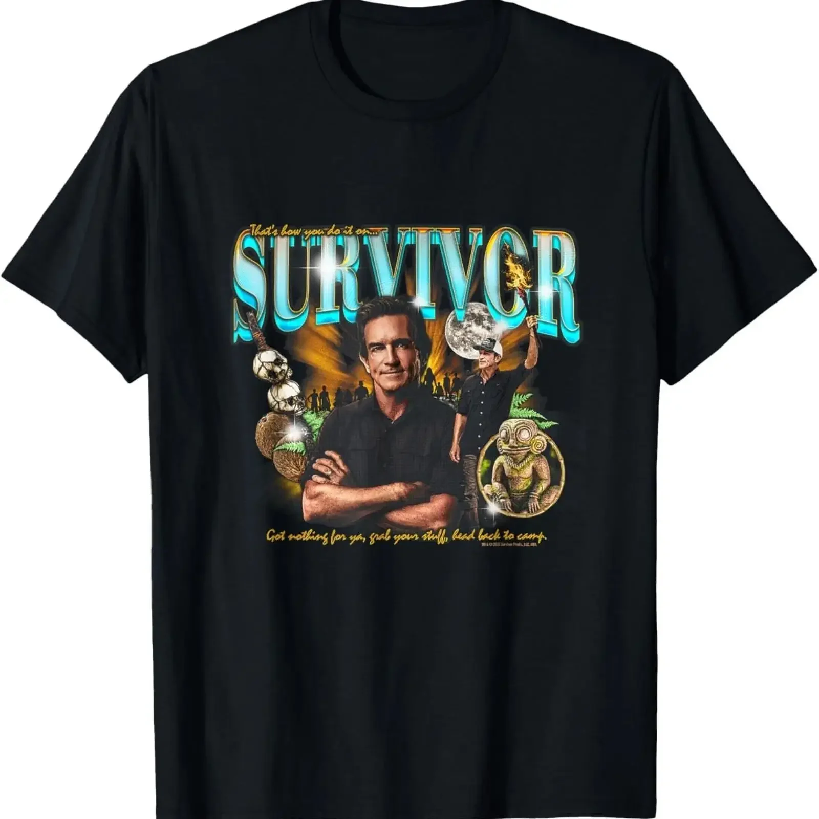 Фото Футболка Jeff Probst Heartthrob в винтажном стиле, с эффектом потертости, уличный стиль, с графическим принтом, унисекс, слегка свободный крой, для повседневной носки, эластичная, стильная. №1