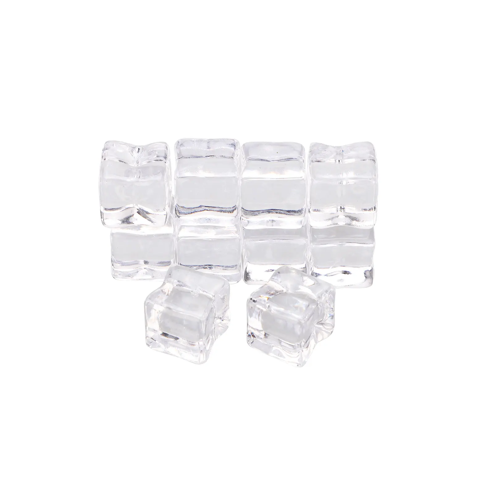 10 шт. 3D Искусственные квадратные пластиковые подставки для льда