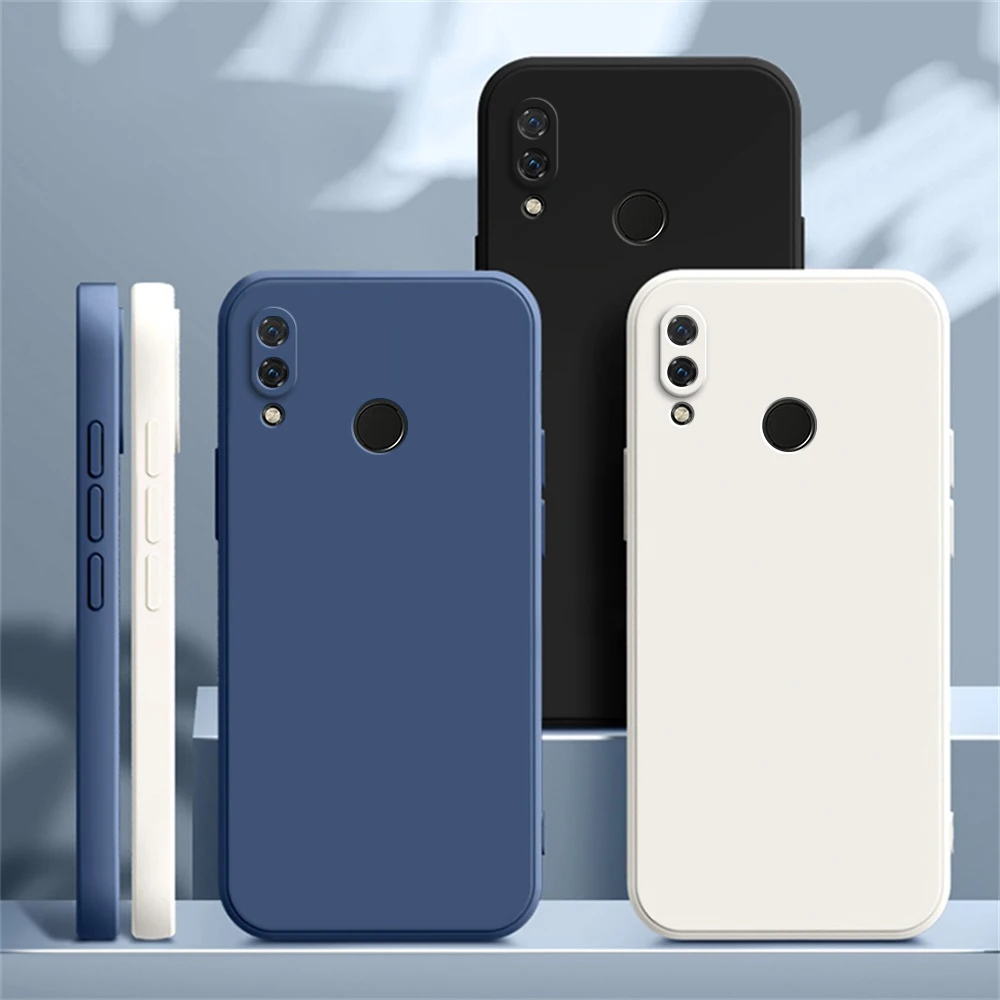 Оригинальный чехол для телефона Huawei Y7 2019 Защита камеры квадратный Prime матовые