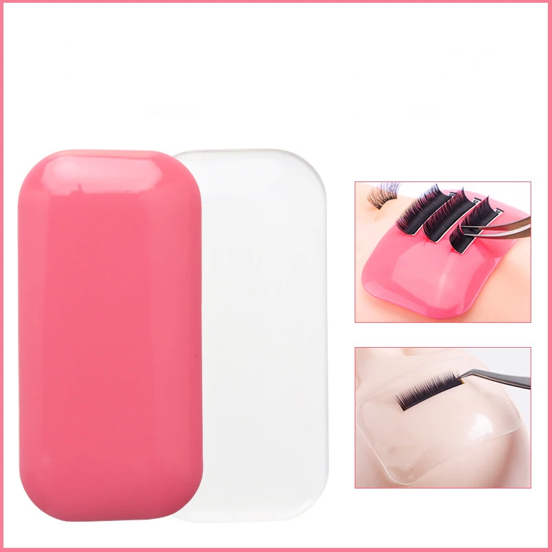 

New Silica Gel False Eyelashes palette Stand Pad Pallet Lashes Holder Fake Lashes Extension Essential Tool Wholesale