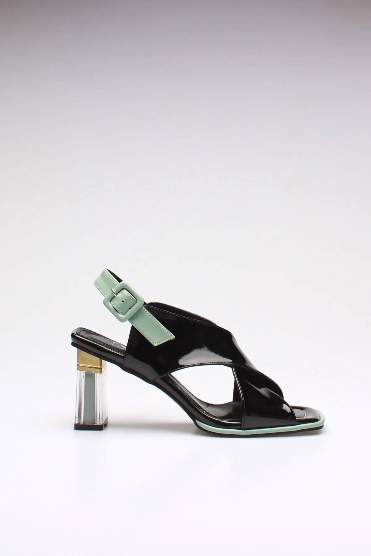 

Fashion Style women's Black Mint Patent Leather Leather Leather Leather Shoes