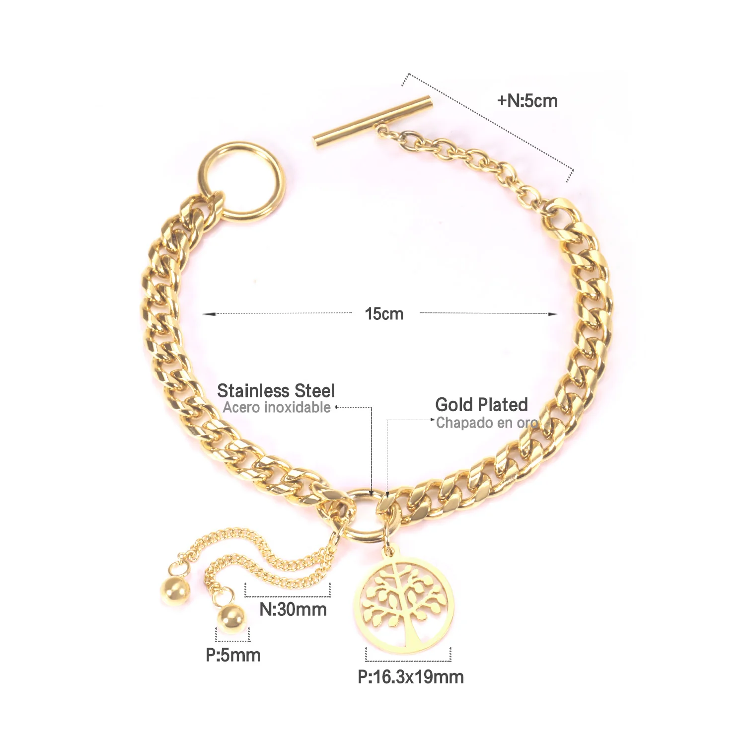 ASON стальное массивное ювелирное изделие для женщин золотой цвет дерево подвески