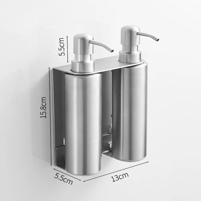 Диспенсер для жидкого мыла бутылка из нержавеющей стали SS 304 настенное крепление