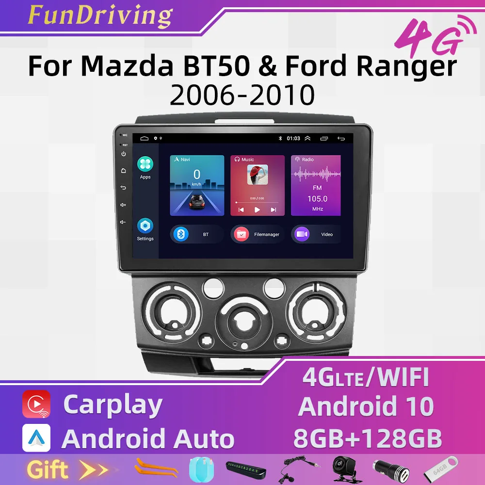 2Din Android Car Stereo Radio for Ford Everest Ranger Mazda BT50 BT-50 2006-2011 Car Multimedia Player Autoradio Head Unit Audio