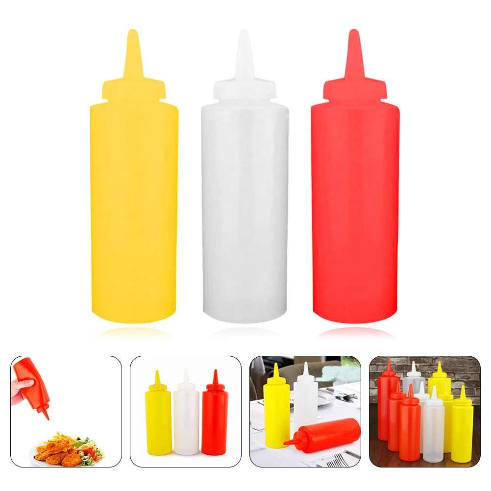 

Squeeze Condiment Bottle Sauce Bottles Container Dispenser Holder Ketchup