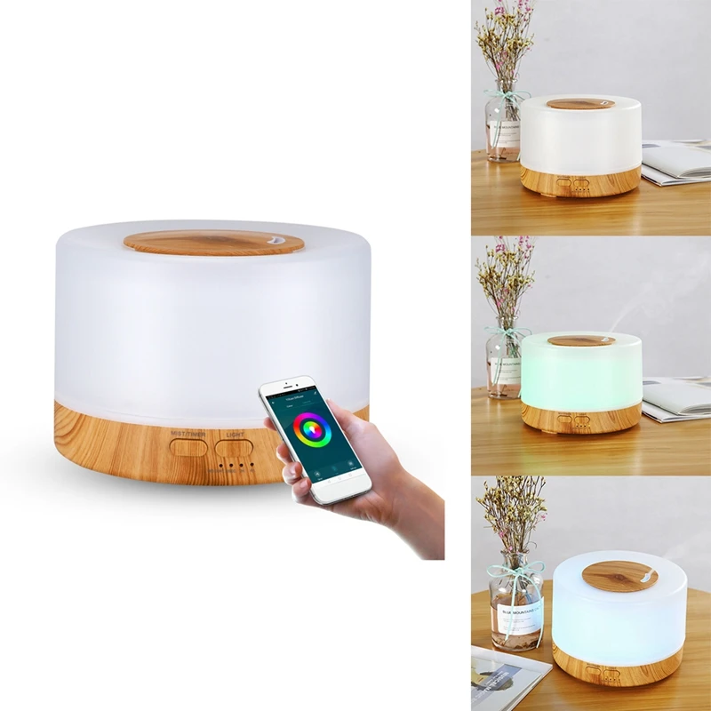 

Увлажнитель воздуха для ароматерапии, 500 мл, с 7 светодиодный