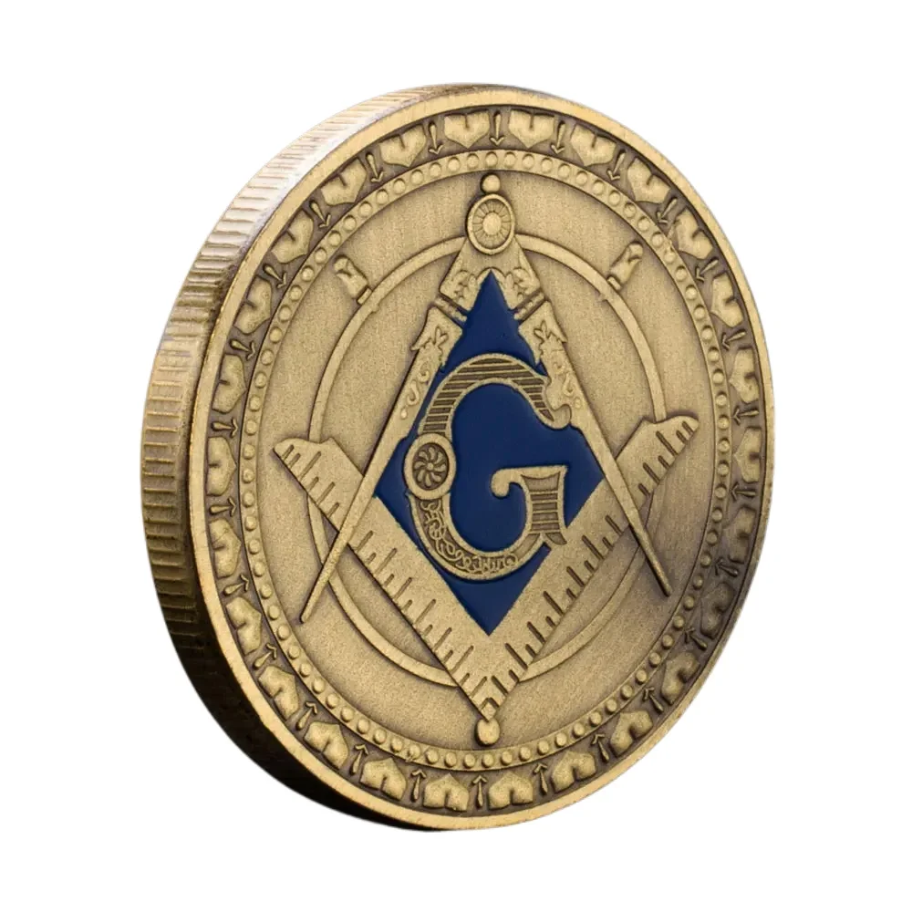Масонская масонская медная сувенирная монета Вера Надежда Благотворительная
