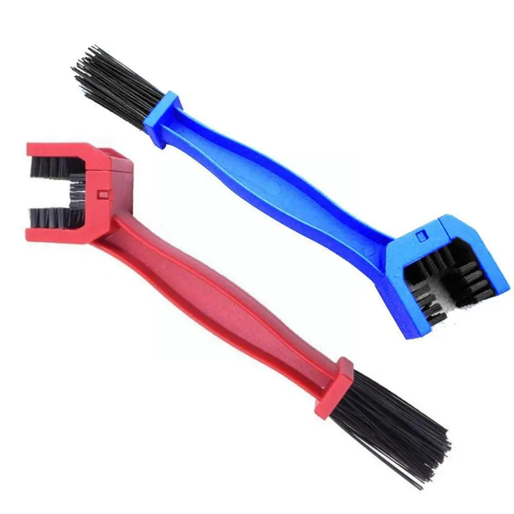 

Устройство для очистки мотоцикла, щетка для гранжа, пластиковый инструмент для очистки велосипеда, синяя/красная цепь, инструмент для очистки велосипеда на открытом воздухе Cyclin U1L6