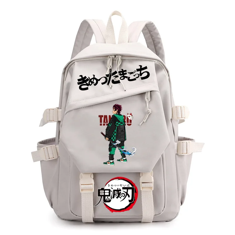 

Anime Demon Slayer School Backpack Kamado Nezuko Print MIddle School Backpack Laptop Bag Large Capacity School Bag For Kids