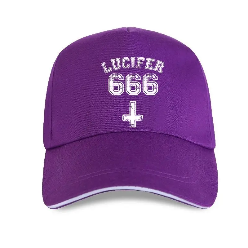 

new cap hat Men's Lucifer 666 Block Baseball Cap