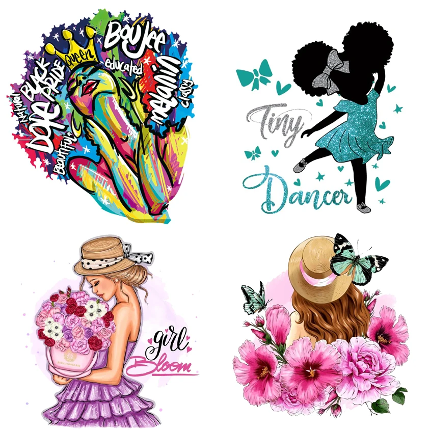 

Wedding Dress Iron on Patches Clothing Thermoadhesive Patches Fusible Patch Heat Transfer Vinyl Designs for T Shirts Sticker