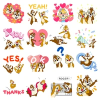 chip n dale iron on clothes cute squirrel animal clothing decor new design diy accessory heat transfer washable badges patches