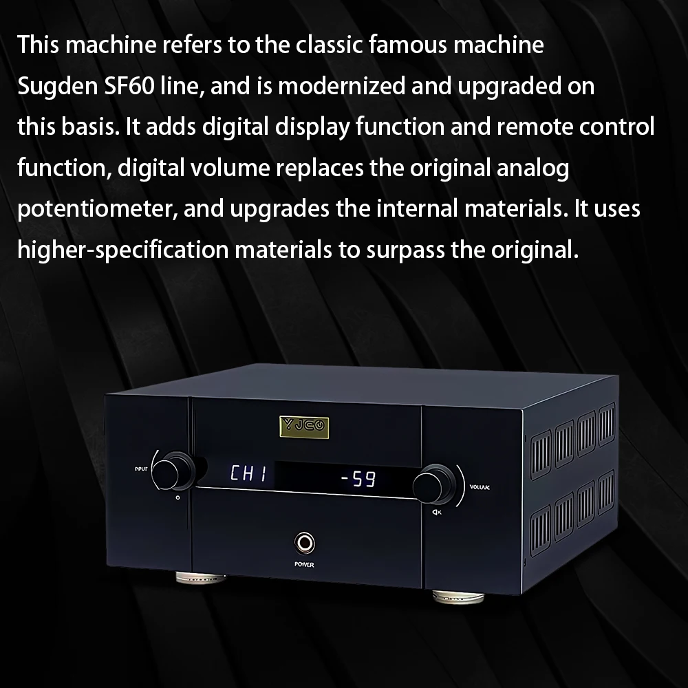 Фото Реплика усилителя звука Sugden SF60, 60 Вт, Hi-Fi, домашний высококачественный усилитель звука, реплика оригинальной линии, пульт дистанционного управления MUSES72320 №2