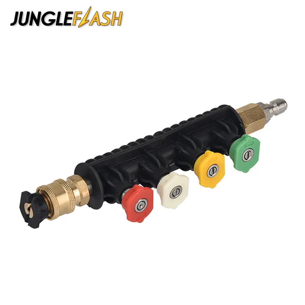 

JUNGLEFLASH Extension Wand Lance 1/4" With Nozzle Adaptors For Pressure Car Washer Gun For Karcher Interskol Lavor Stihl Nilfisk