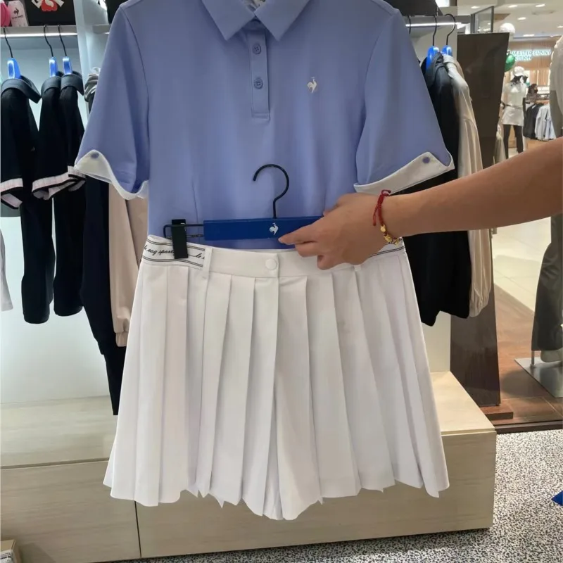 Women Golf Mini Skirts Versatile A-line Basic Stretchy Flared Skater Skirt