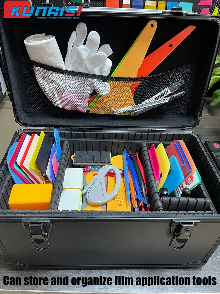 Портативный ящик для инструментов из алюминиевого сплава жесткий чехол хранения