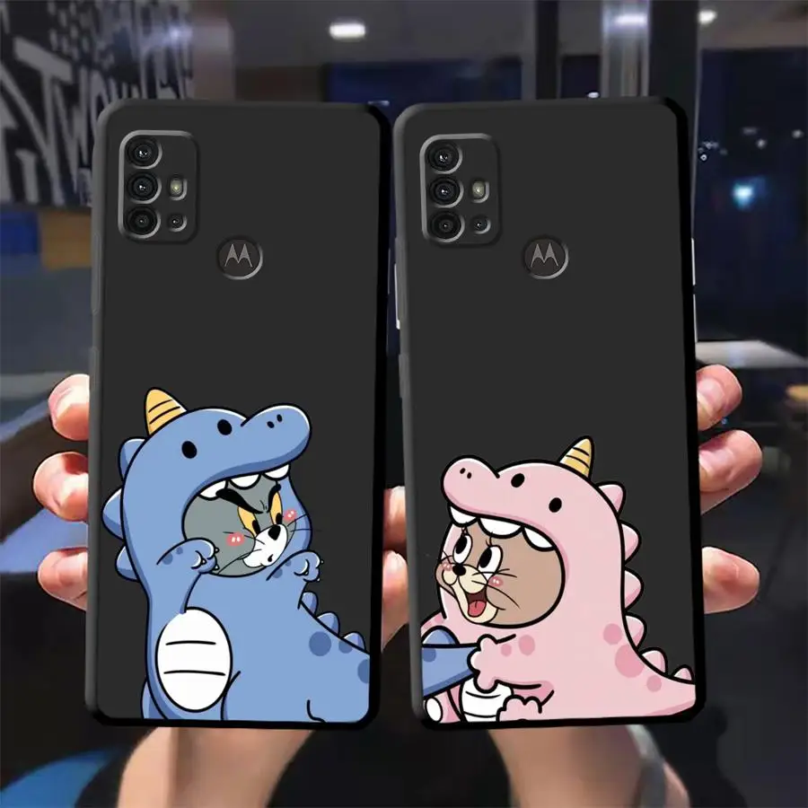 Чехол с забавной кошкой мышью динозавром для Motorola Moto Eage 20 30 Lite 40 Pro G9 Plus Power One Funsion