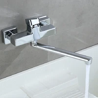 soild brass rotating bibcock outdoor garden mop pool taps washing machine faucets copper single cold wall mounted blackchrome