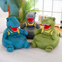 creative plush toys children lazy sofa cartoon dinosaurs baby learning chairs baby gifts home decorative kawaii pillows stool
